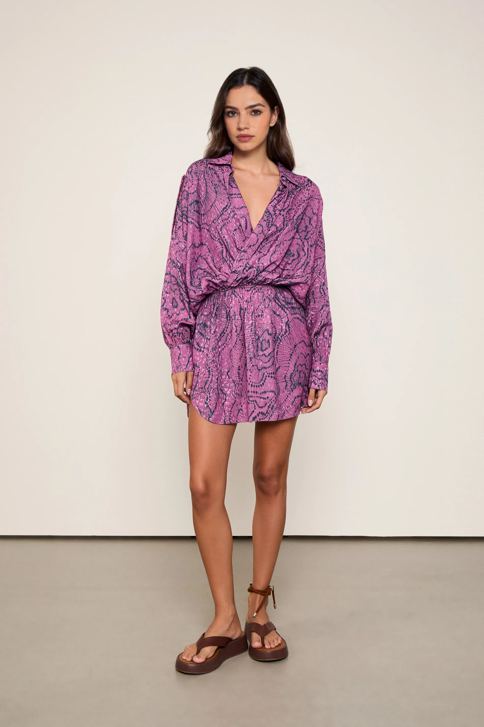 Vestido Chemise Est Floral Anemona Pipa