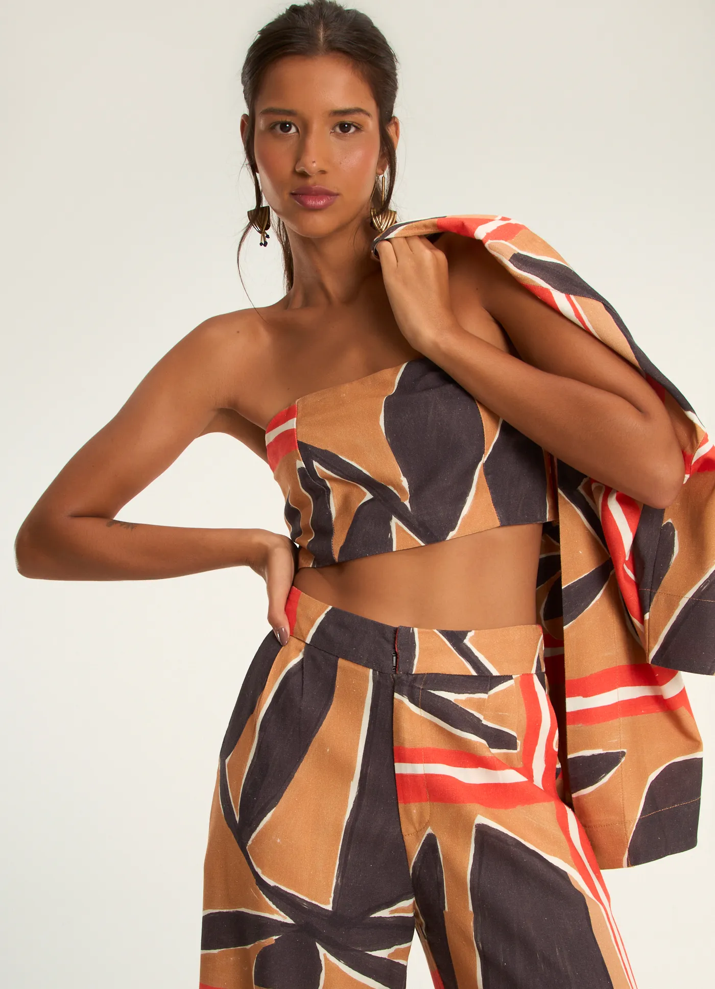 Top estampado efêmera