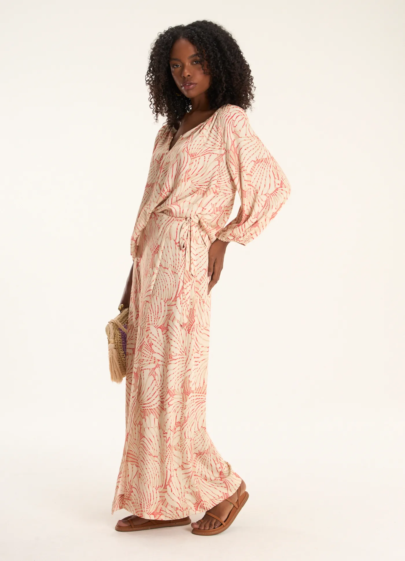 Saia estampada brumas