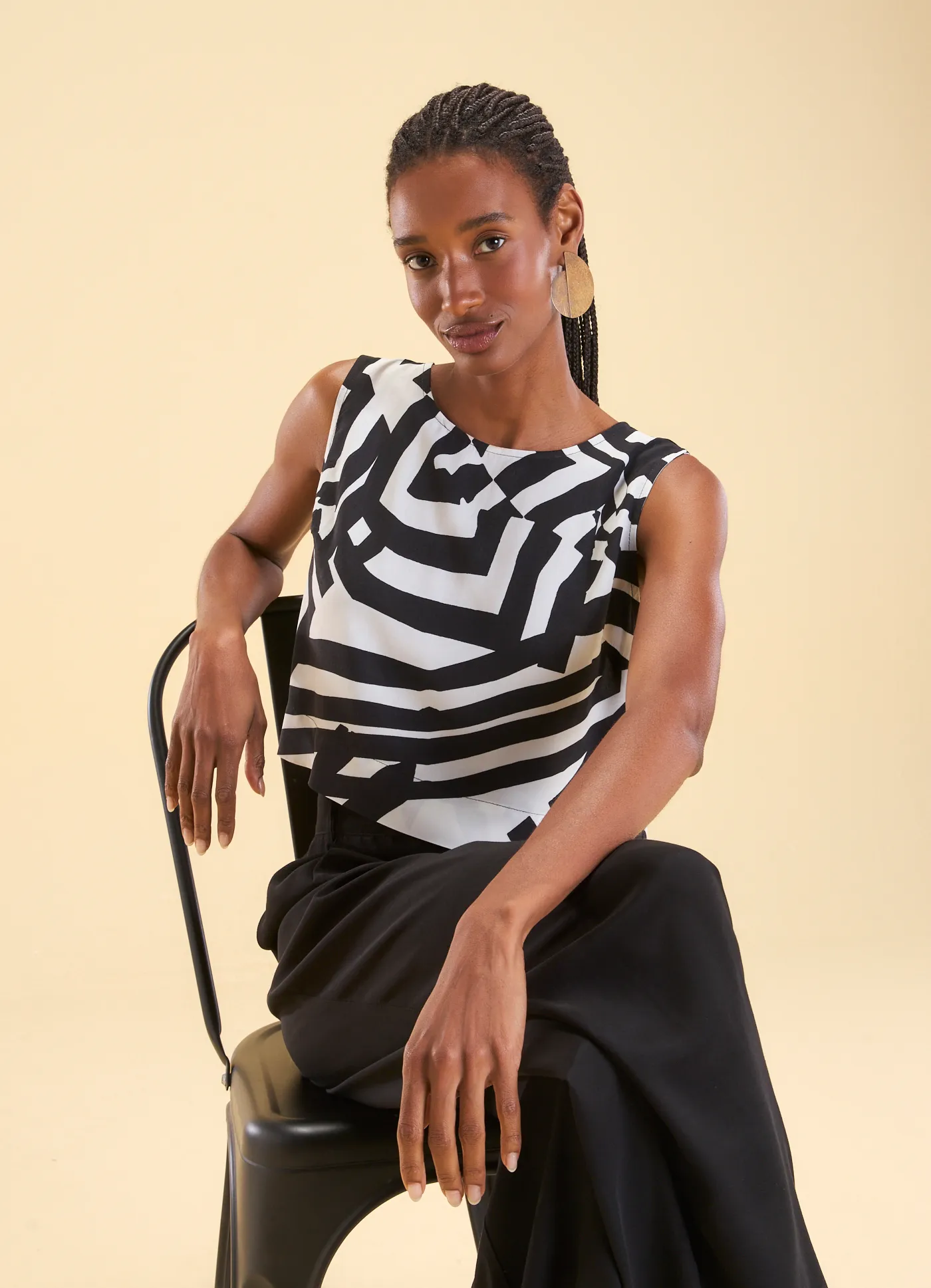 Blusa estampada atlas