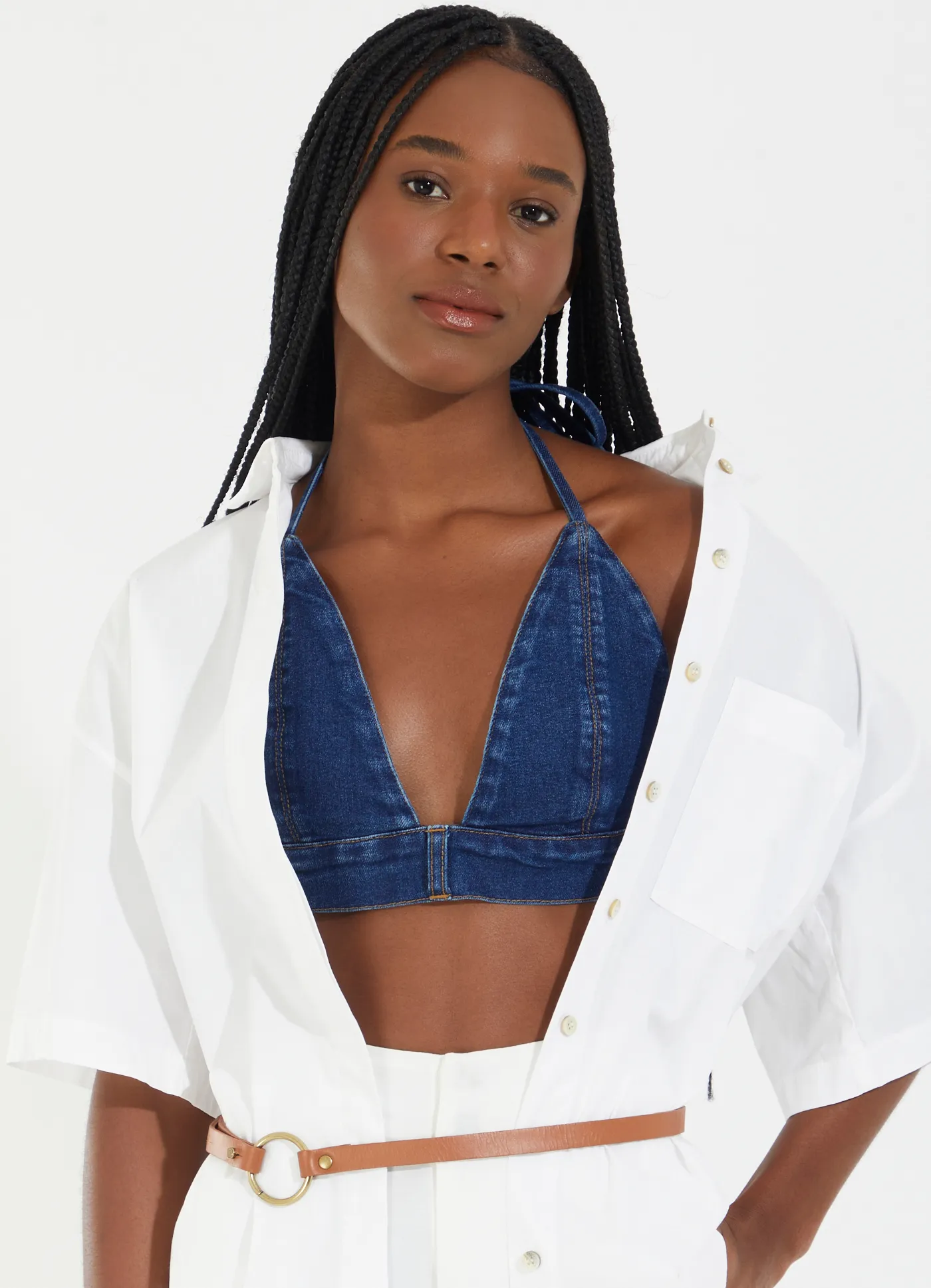 Top jeans colab camila coutinho jeans