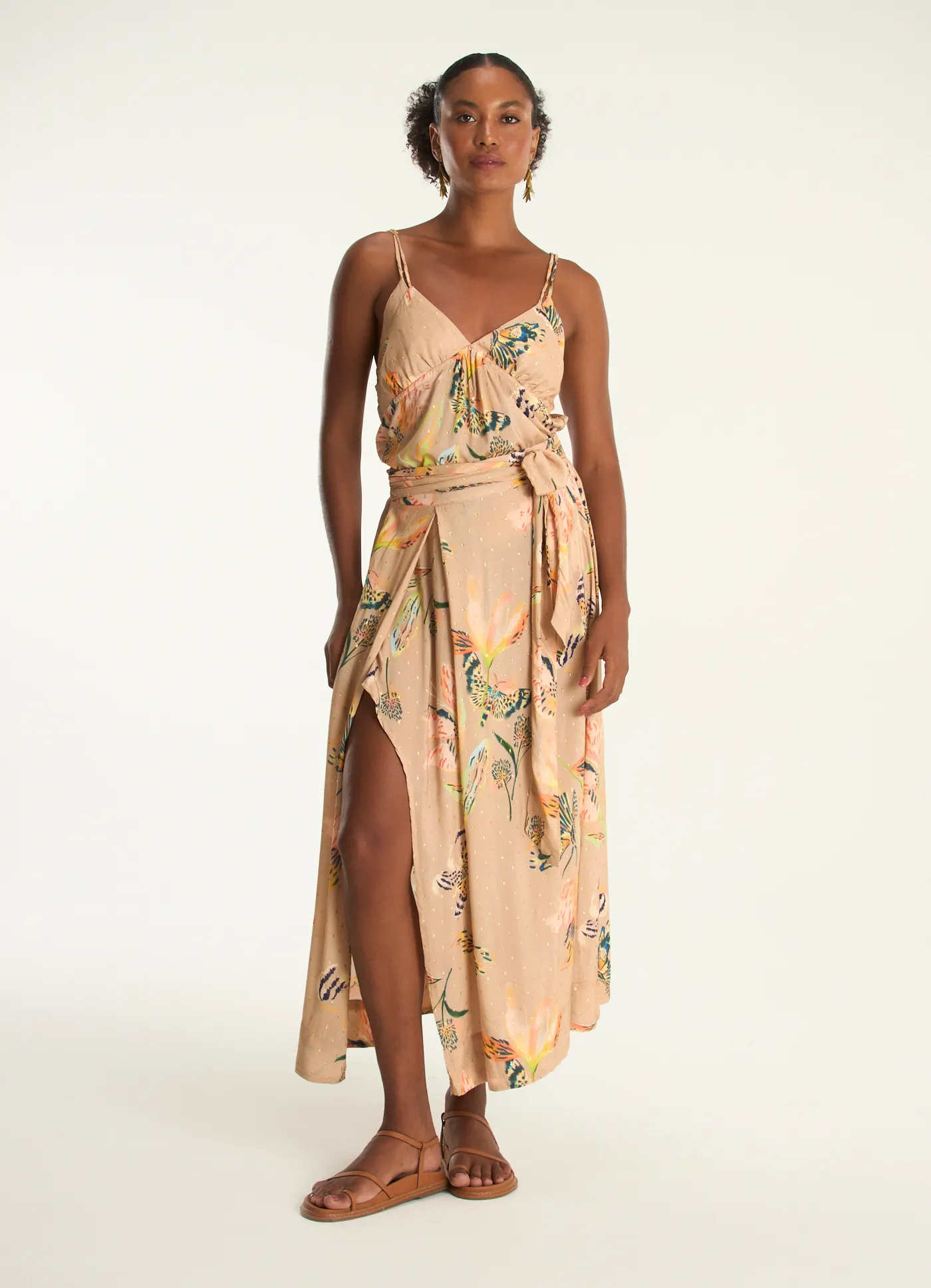 Saia estampada borboflor