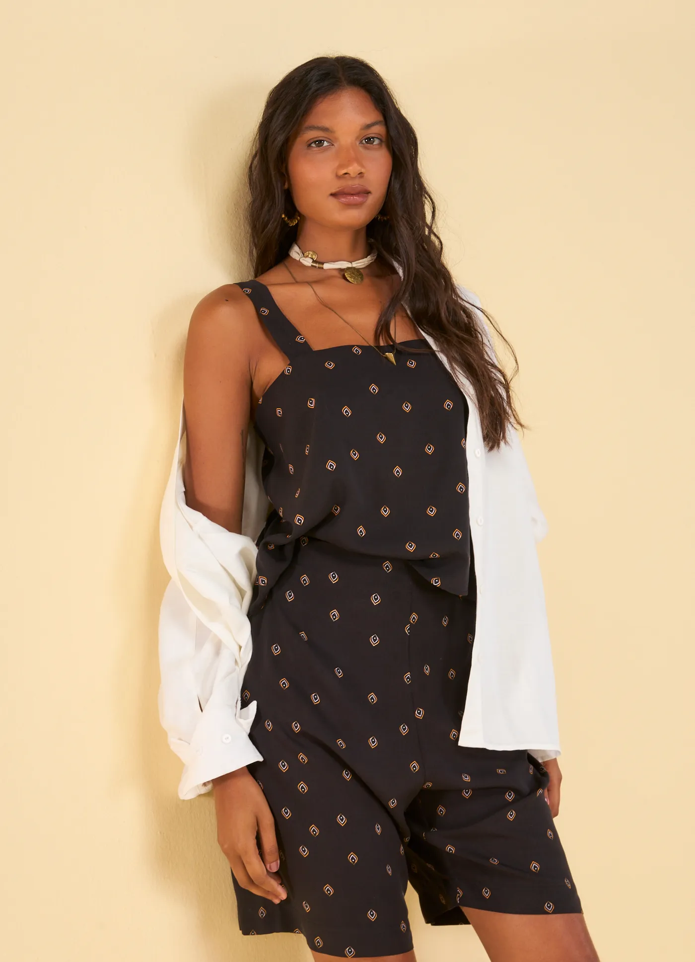 Blusa alça estampada samsara