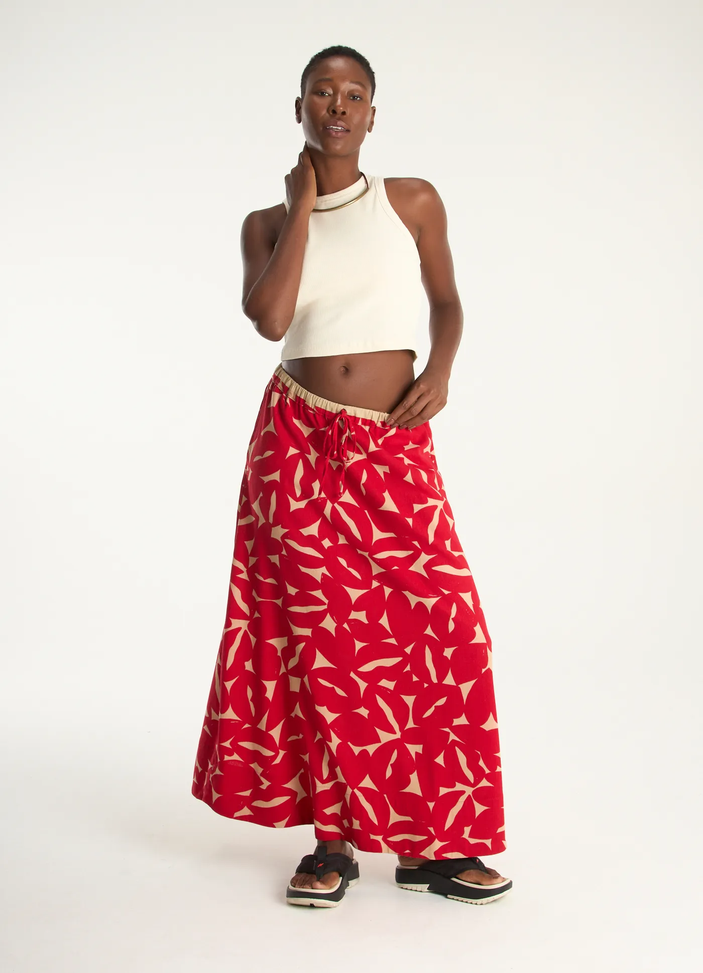 Saia estampada bisous