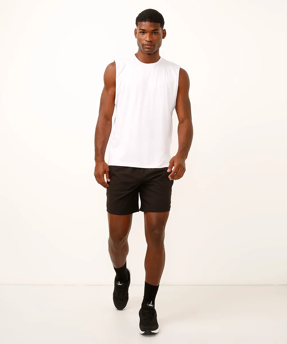 bermuda bolso com zíper esportivo ace preta