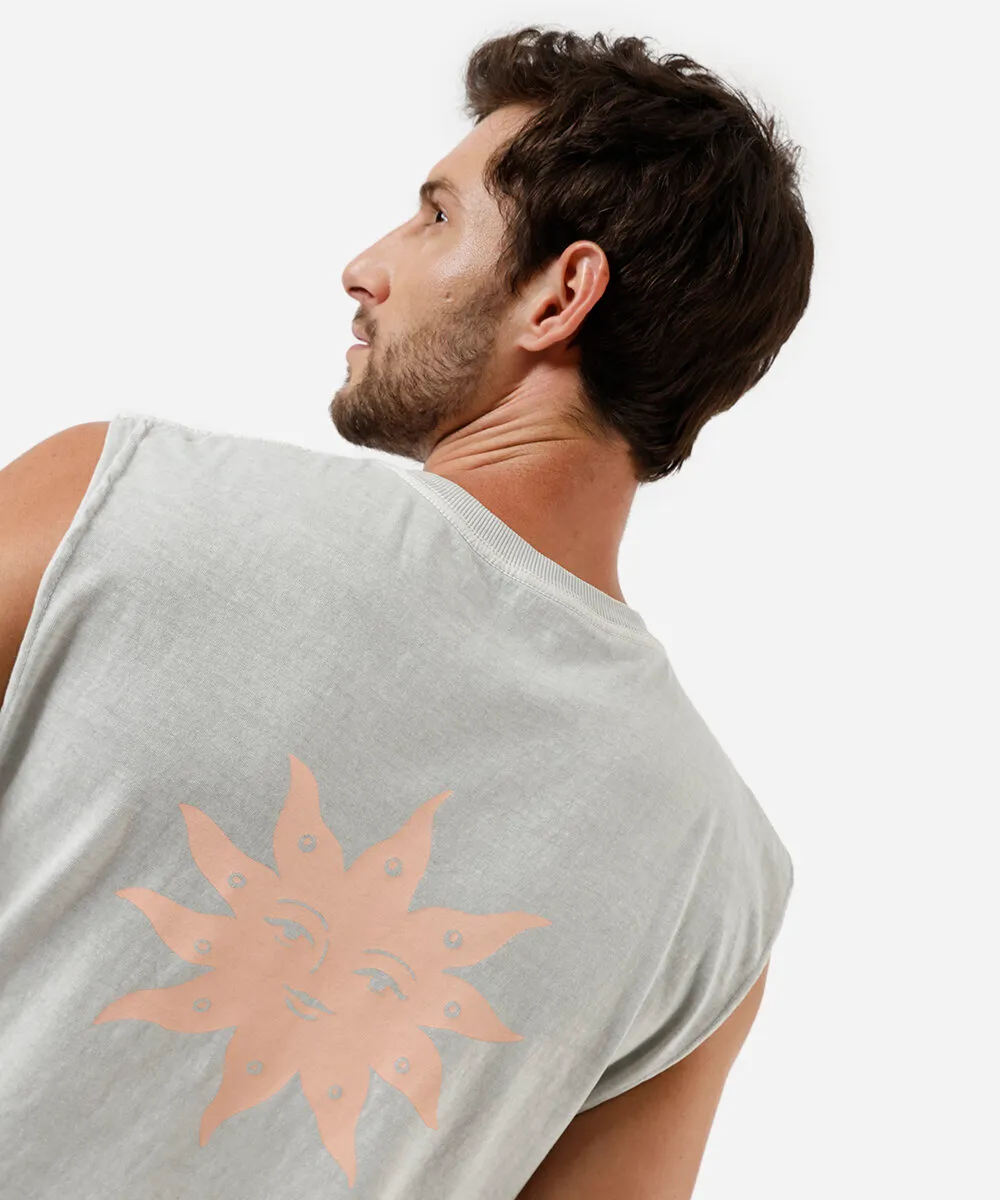 regata machão masculina regular fit em algodão verde