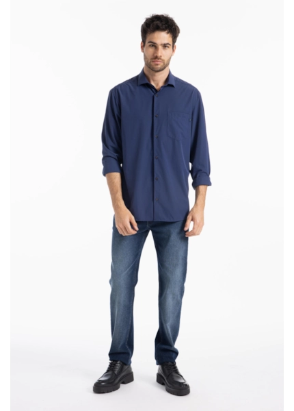 Camisa Tech Nylon New Italian Marinho