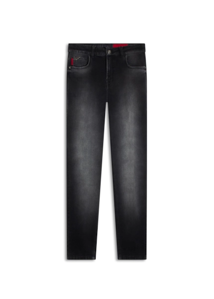 Calça New Black Elastic Gisele Skinny Et.Ztx Lav. 2142 Lav. Black Com Use