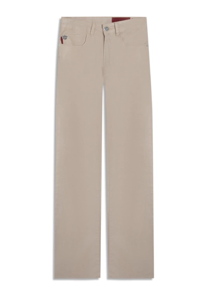 Calça Leather Denim Bootcut Sandy