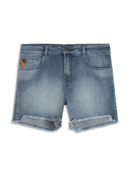 Short Dark Indigo Elastic Lav.Claro