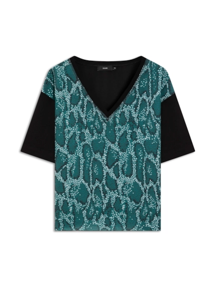 Blusa Crepe Bubble Phiton Musgo