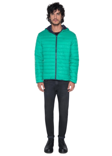 Jaqueta Double Face Color Nylon 2nd Floor Verde Bandeira