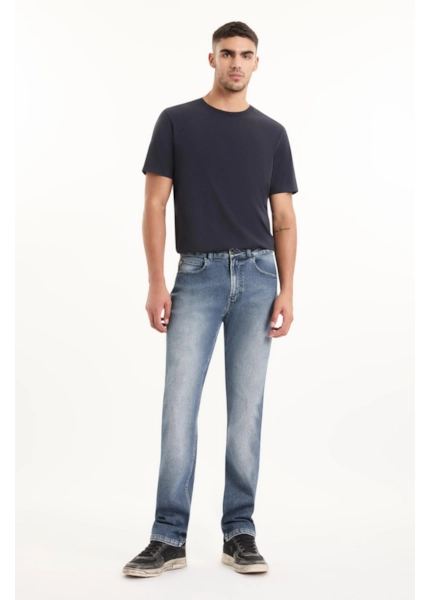 Calça Classic Denim Elastic Slim Lav.Medio