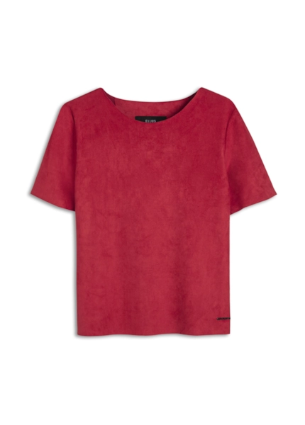T-Shirt Suede Vermelho