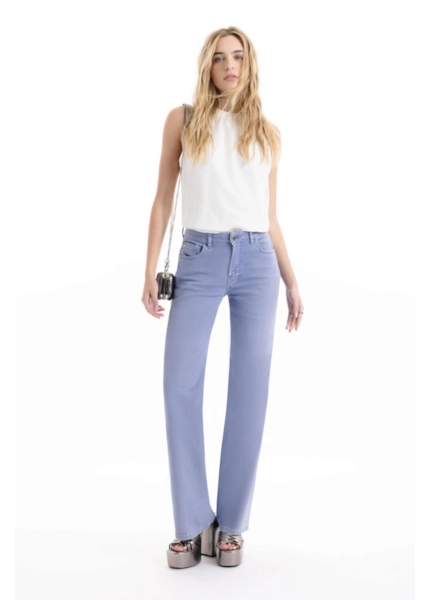 Calça Vintage Denim Color Patheph Azul Pervante