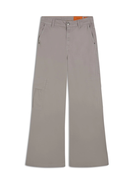 Calça Color Canvas Pantalona Cargo  Husk