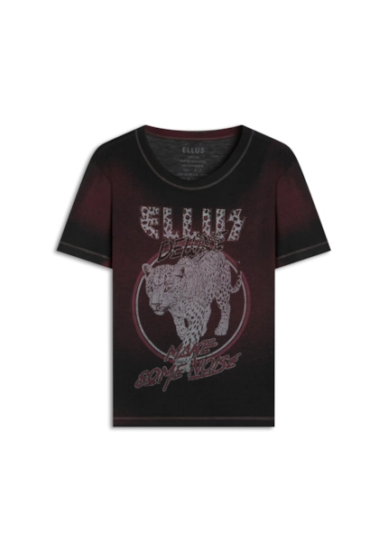 Blusa Devore Animal Sangria