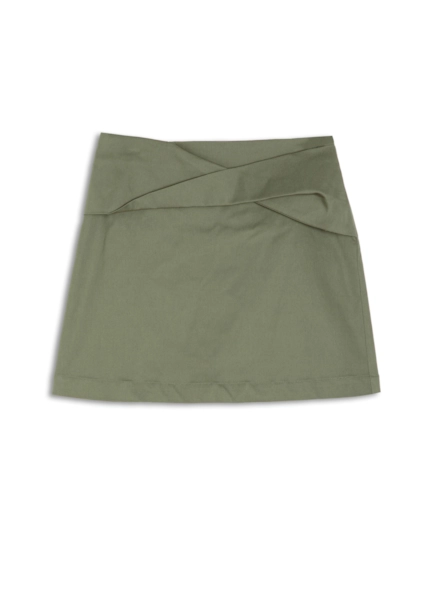 Anna Twist Skirt Verde Oliva