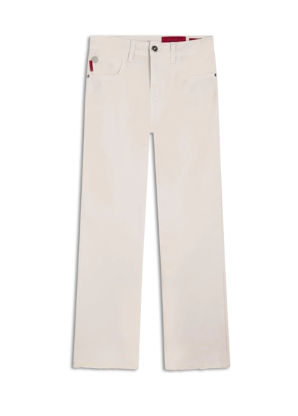 Color Twill Power Cigarrete Flare Et. Areia