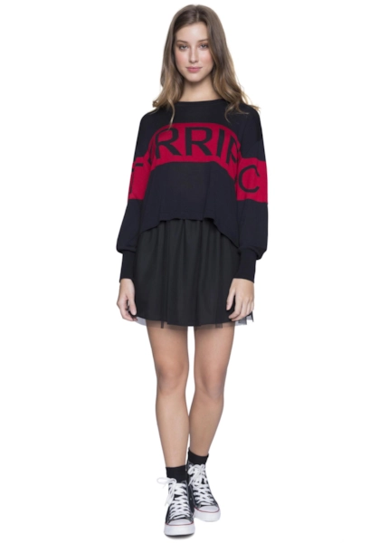 Blusa Tricot Terrific Preto