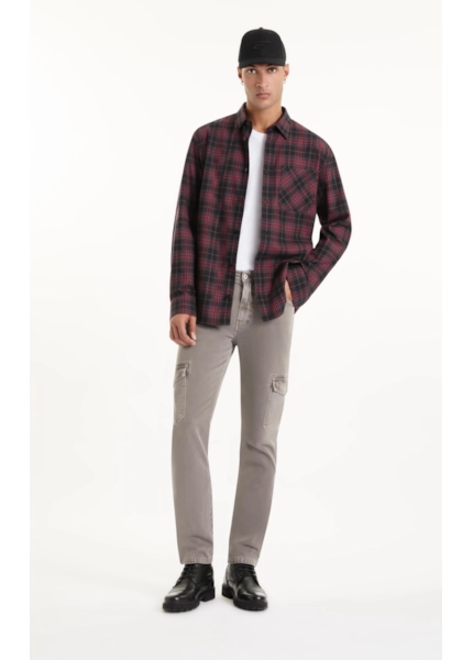 Camisa Xadrez Wool Touch Iceland Loose Irish Vinho