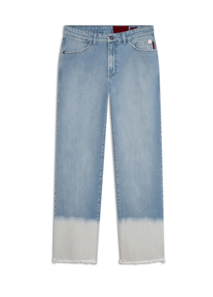 Calça Dark Sea Elastic Low Rise 1955 Lav.Claro C/ Tie d