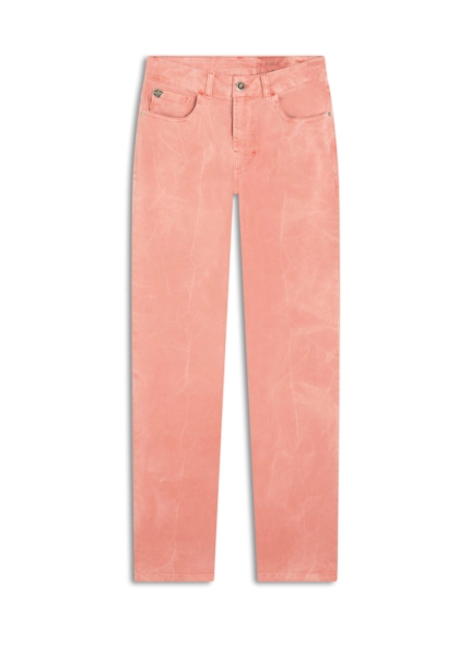 Calça Vintage Denim Color Slim Et. Zetex Rosa Dusty