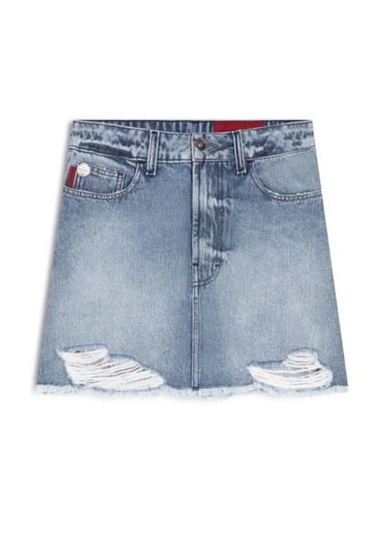 Saia Vintage Denim Emma 1854- Lav.Claro C/Puidos