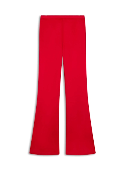 Calça Flare Jersey Fit Vermelho