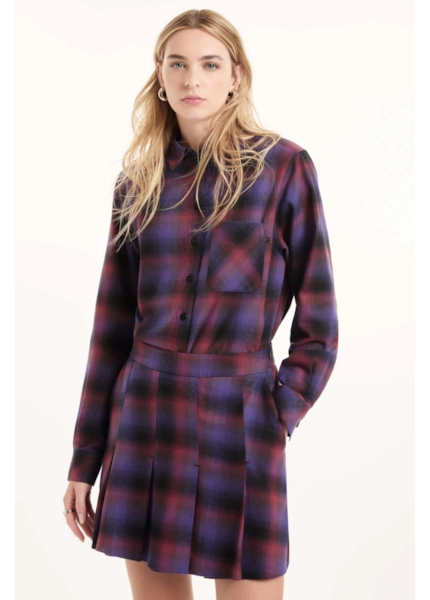 Camisa Wool Touch Estonia Vinho