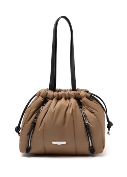 Bolsa Bucket Nylon Puffer Ellus Caqui