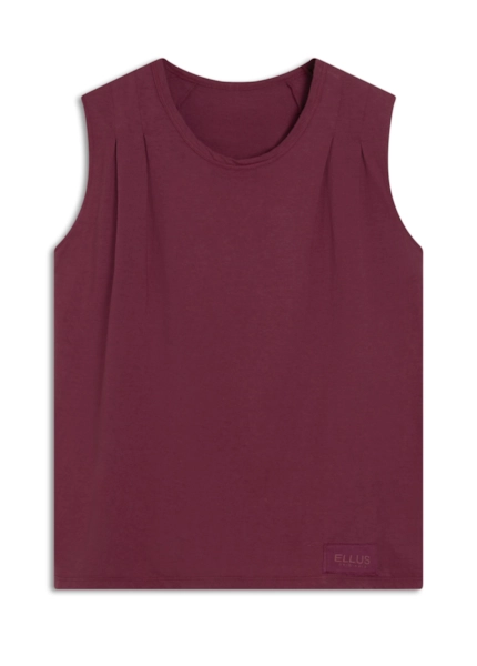 Cotton Ellus Edgy Sleeveless Vermelho