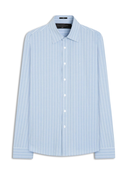 Camisa Tricoline Classic Anatomic Azul Bic