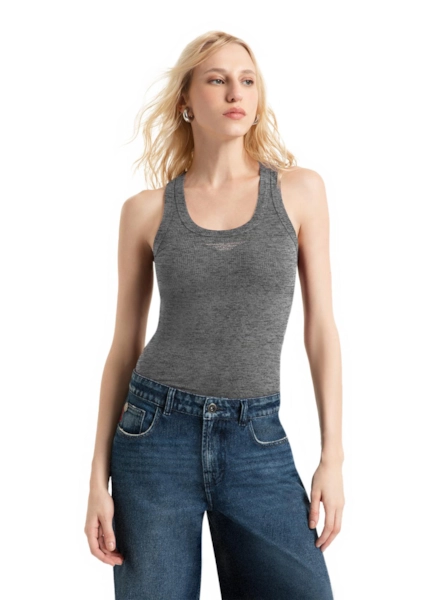 Regata Ellus Canelada Hotfix Chumbo Mescla