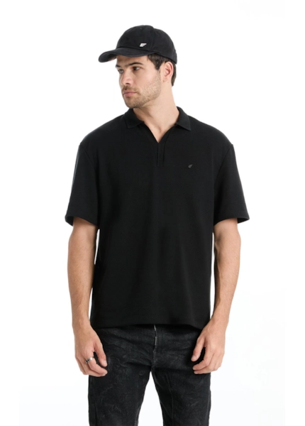 Polo Tricot Fine Ellus Metal Preto