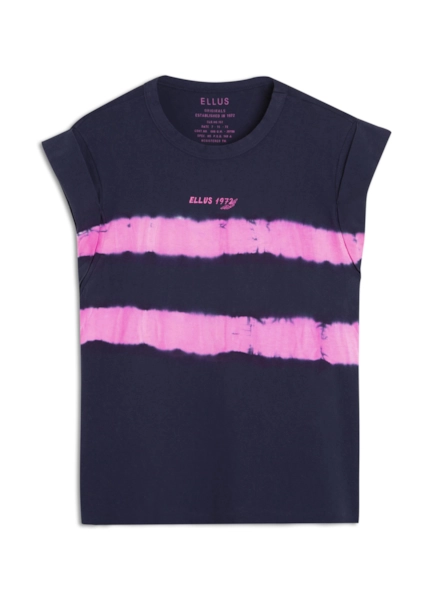 Blusa Co Washed Stripes Mc Azul Jeans