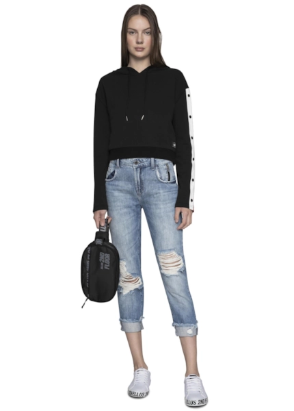 Calça Jeans Desert Rihanna 2nd Floor 716 Lav.Claro C/Puidos