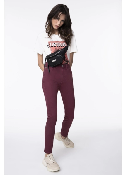 Calça Soft Color Hiper Skinny Bordeaux