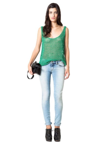 Tricot Bright Metal Verde Bandeira