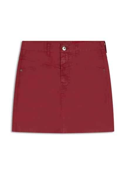 Saia Leather Denim Zoe Magenta