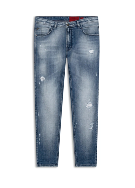 Calça Jeans Original Cross Skinny Pala Lav.Medio C/ Puidos+patch