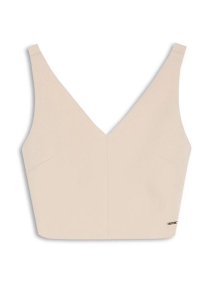 Blusa Way Neckline Cropped Nude