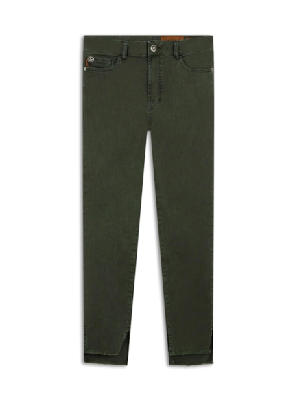 Calça Color Higher Skinny Verde Militar