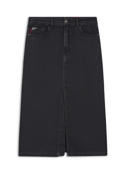 White Denim Midi Et. Zetex Plumbo