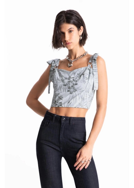 Tropical Foggy Strap Bow Padrao 1