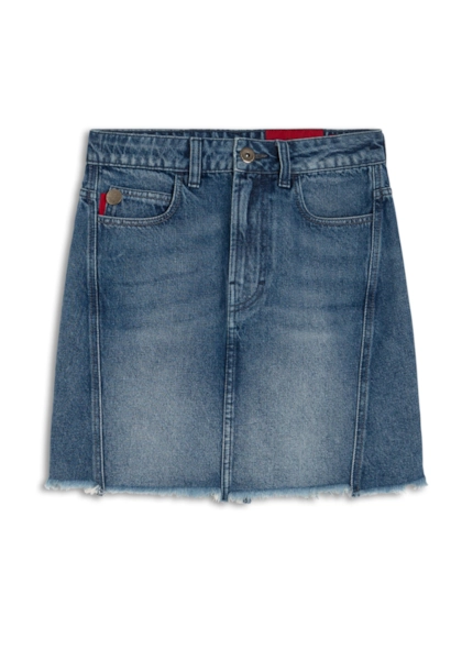 Saia Jeans Vintage Denim Zoe Desloca 1729 Lav.Medio C/ Used