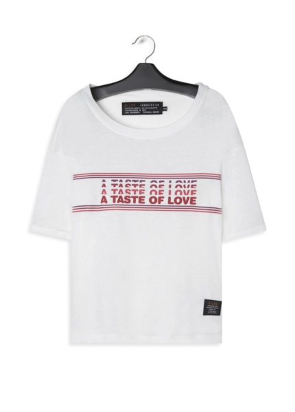 Blusa Linen Taste Of Love Mc Off White