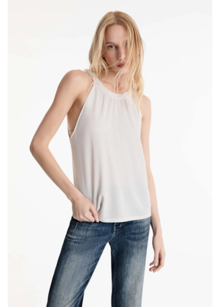 Blusa Ellus Halterneck Sky Off White