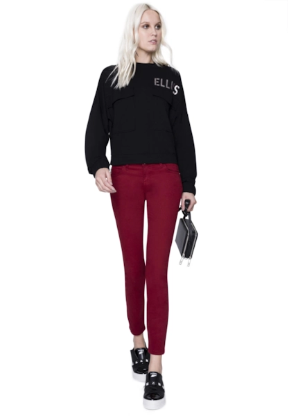 Calça Classic Skinny Light Dark Wine