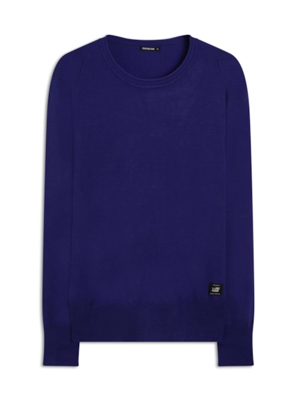 Tricot Round Neck Visco Basic Royal